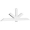 Ekena Millwork Kennewick Architectural Grade PVC Gable Bracket, 108"W x 31 1/2"H x 4"D x 6"F, 7/12 Pitch GBP108X32X0406KEN00 - alternate 1
